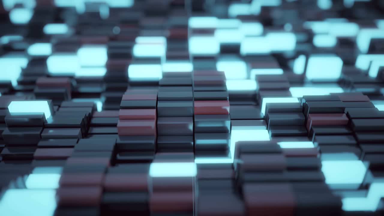 4K Abstract Blockchain Concept.