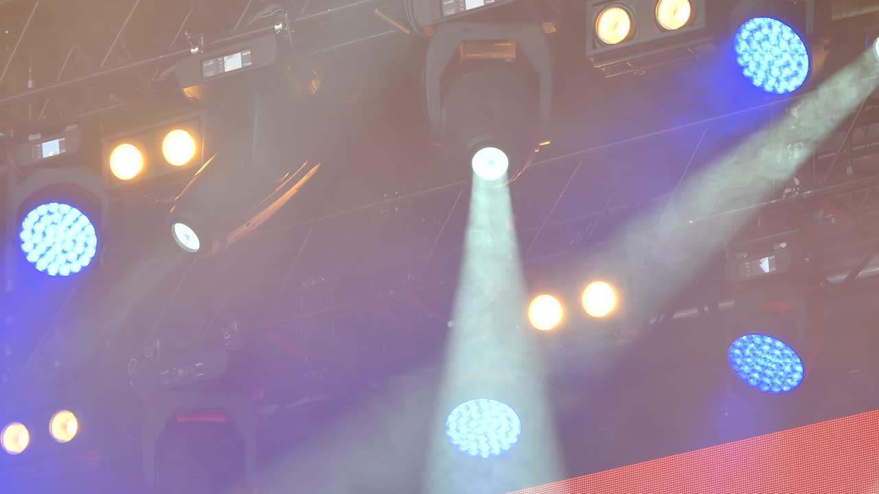 The lights from the concert stage