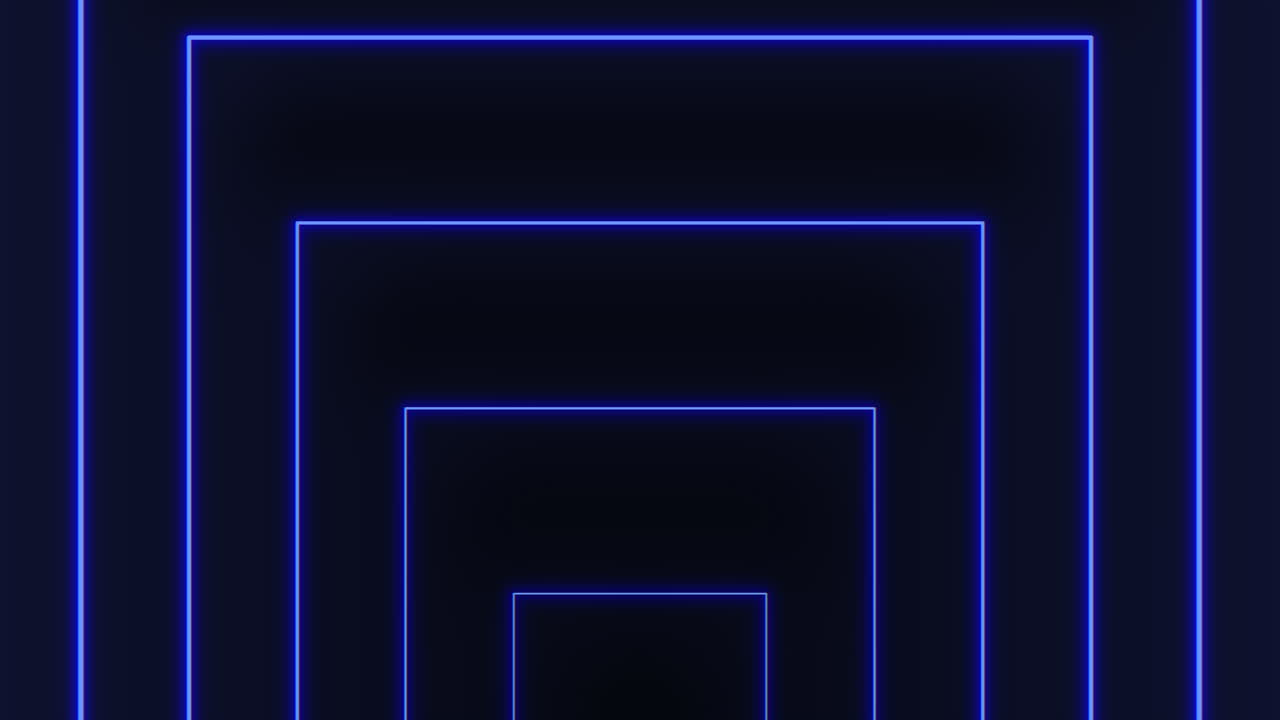 cuadrado azul abstracto con imágenes divididas