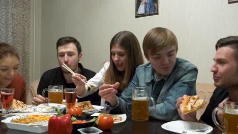 friends enjoying a meal together