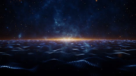 particles dust abstract light bokeh motion titles cinematic background loop