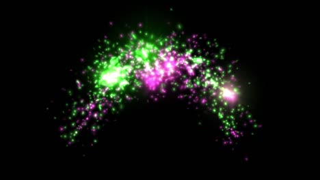 animación de elementos de fuegos artificiales. resolución 4k
