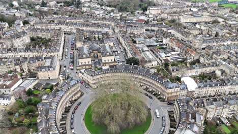 the circus bath city uk drone,aerial