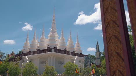 Timelapse-Shot-of-a-Buddhist-Pagoda-In-Asia