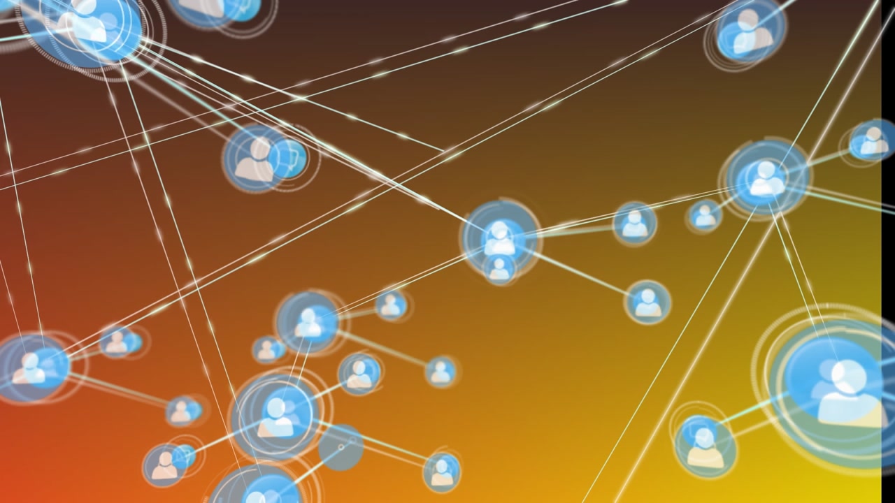 The subject is an advertisement for an online technology network