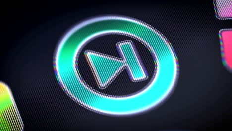 icono de bloqueo en la pantalla. bucle.