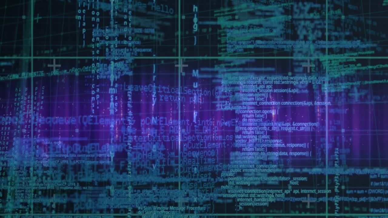 animación del procesamiento de datos sobre la red