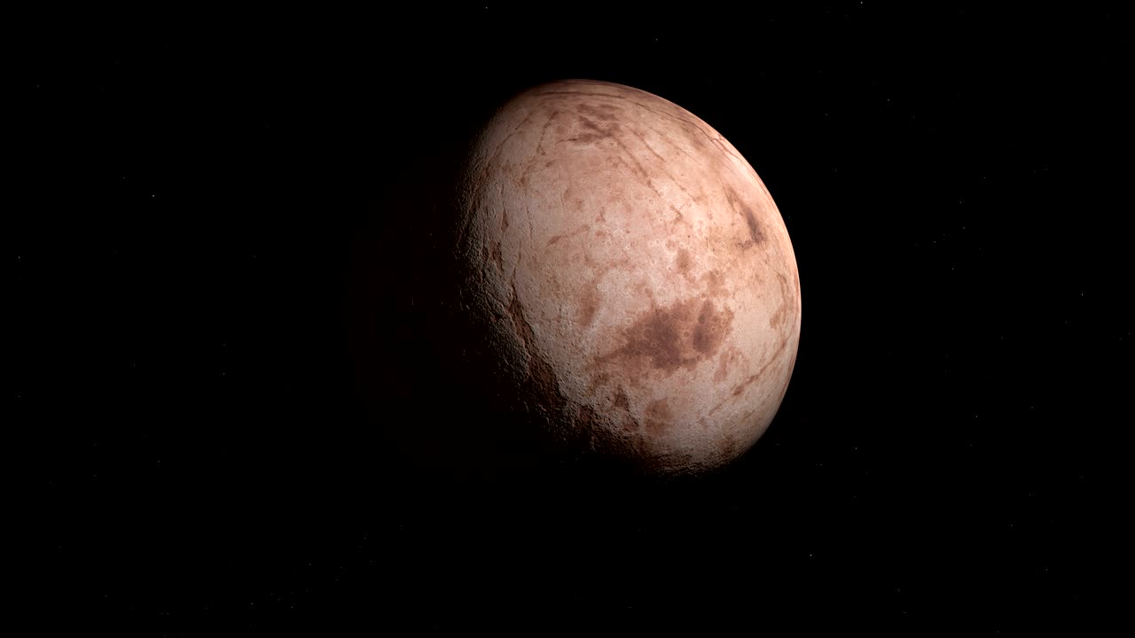 Minor planet Sedna rotating. Loop
