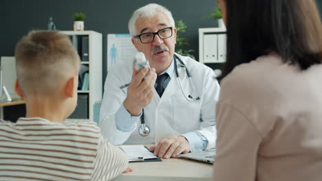 doctor consultation with a child and parent