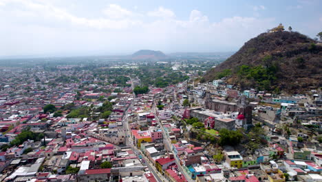 la ciudad de atlixco vista desde un drone