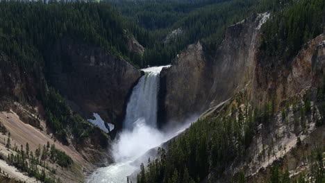 Upper Yellowstone Falls in Yellowstone National Park