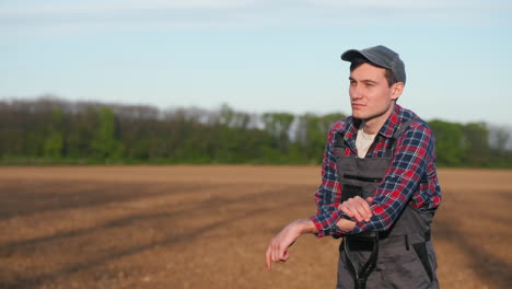 farmer in a field