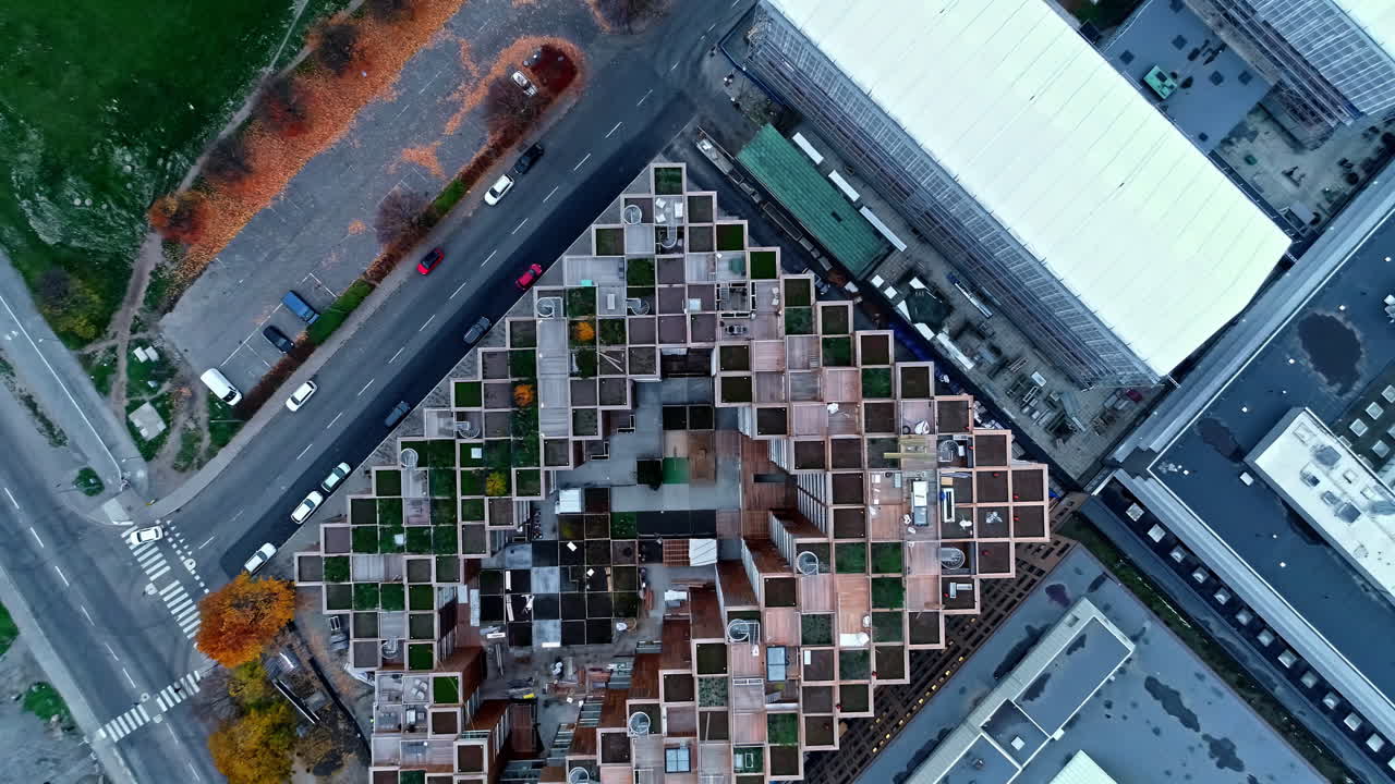 edificio residencial ecológico en la arquitectura nórdica moderna