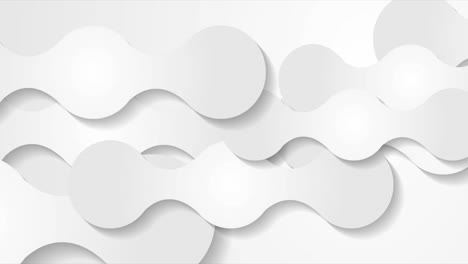 white paper curved shapes abstract geometric motion background