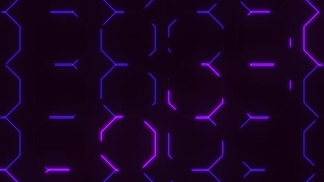 líneas púrpuras en el patrón de elementos de diseño digital negro