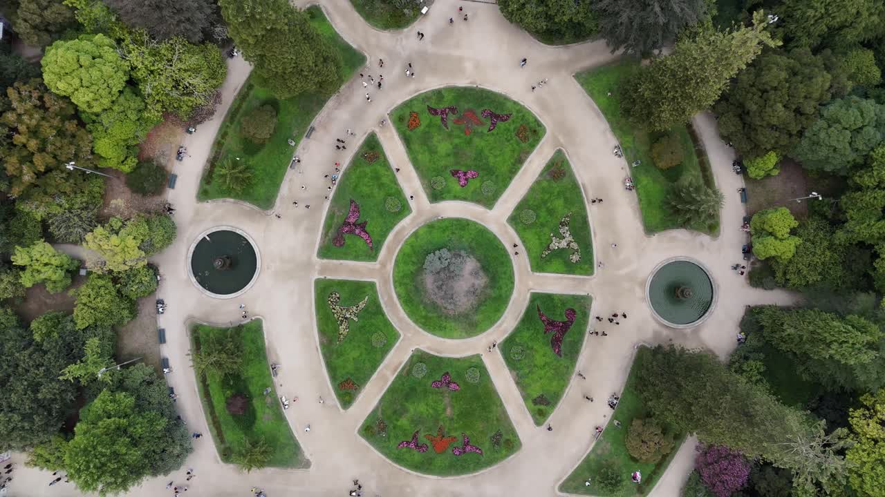 Aerial views of crystal palace in Porto