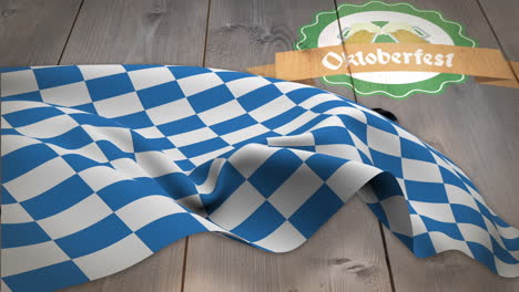 digitally generated of oktoberfest flag waving