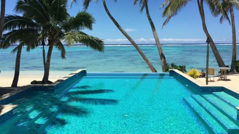 swimming pool in a tropical resort