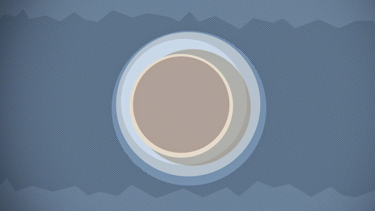 Flat colorful geometrical forms and circles loop animation.