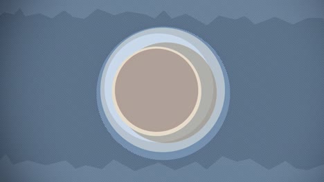 flache farbenfrohe geometrische formen und kreise loop-animation.