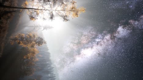 Milky-Way-Galaxy-over-Forest