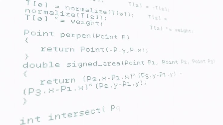 Animation of data processing over white background