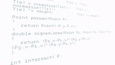 Animation of data processing over white background