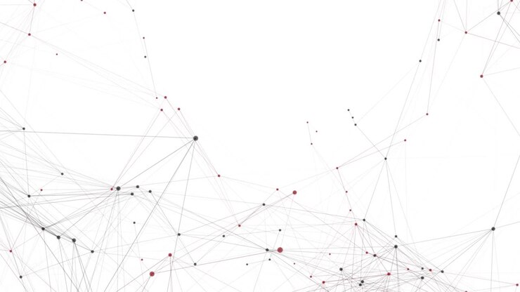 Abstract network on white background