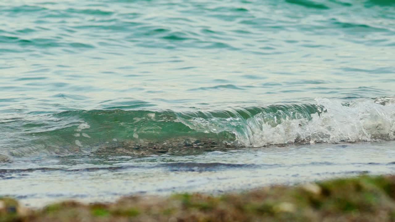 Waves on the seashore.