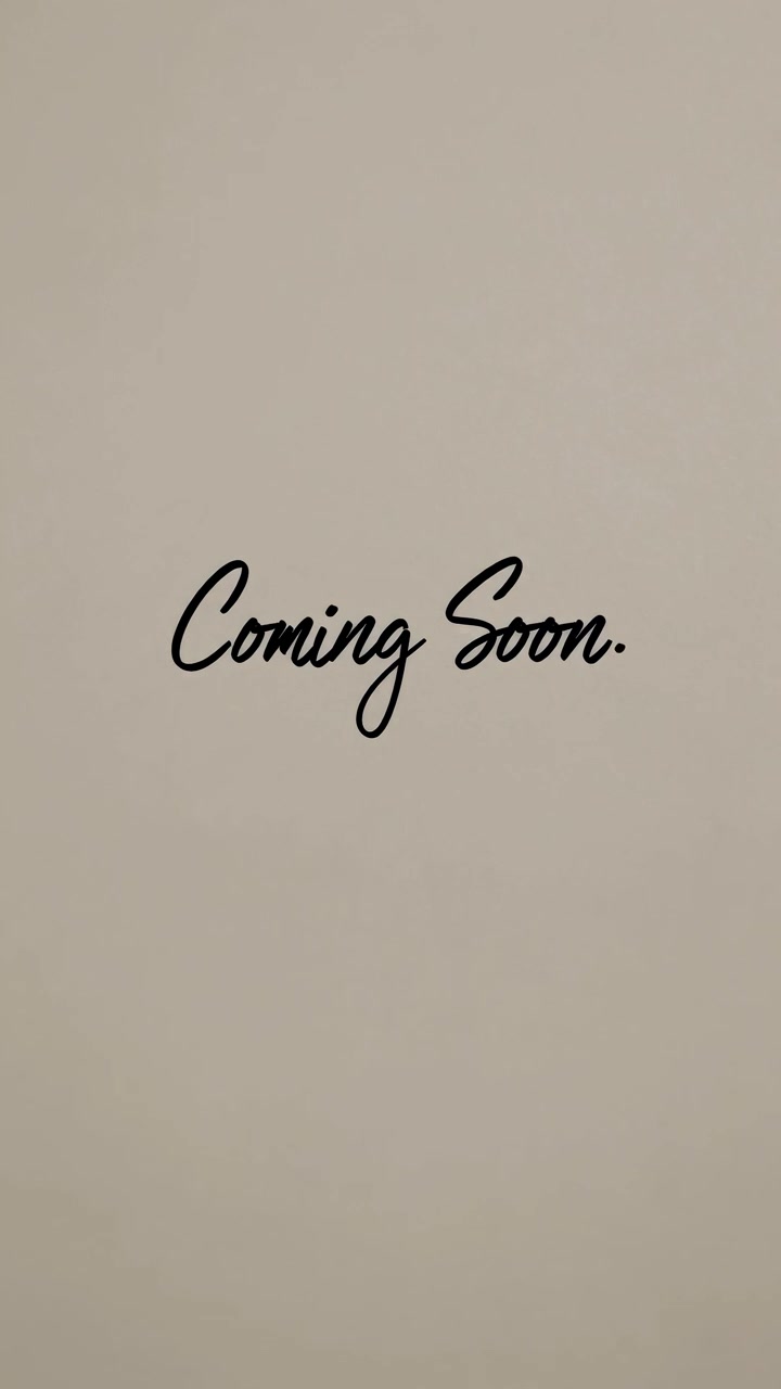 Animated Coming Soon Text on Neutral Background