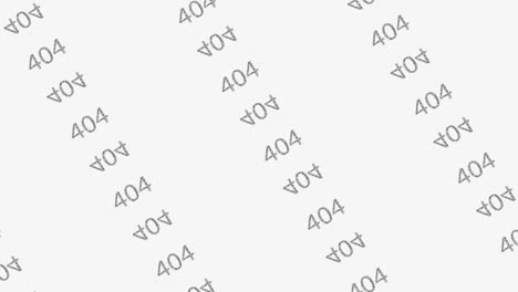 the background consists of animated errors 404, after effect