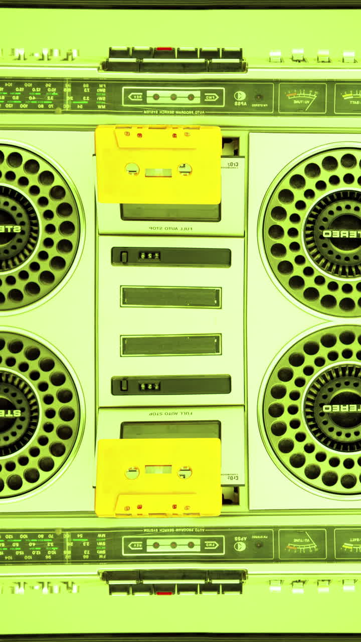 cinta de cassette en vertical