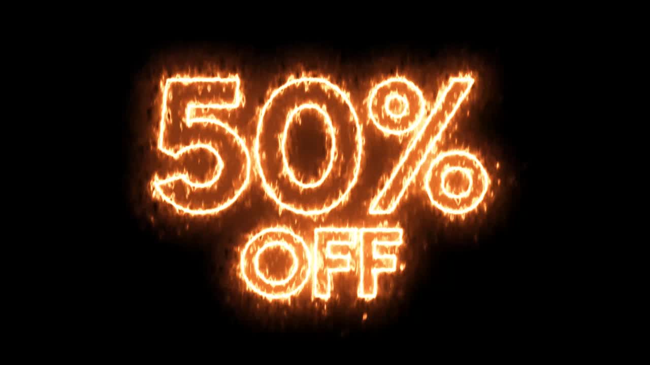 50 por ciento de descuento