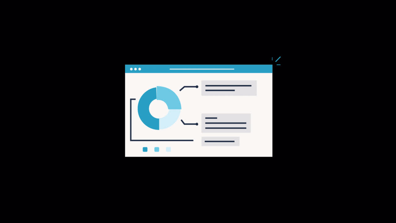 Animated Data Visualization with Pie Chart and Analytics Report