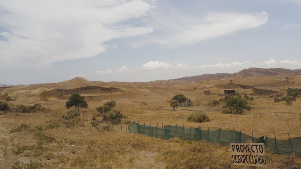 Aerial view of a desert in Peru, drone