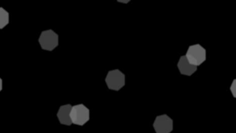 animación de las luces de las hadas de navidad parpadeando sobre un fondo negro
