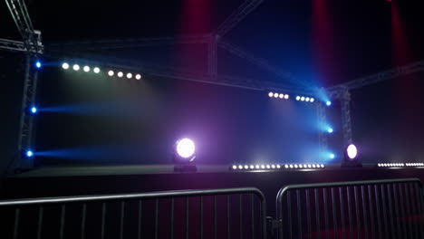 empty stage with lighting