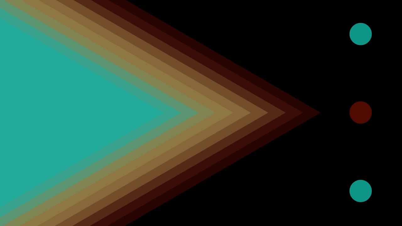 Abstract art background with colourful triangles and three dots