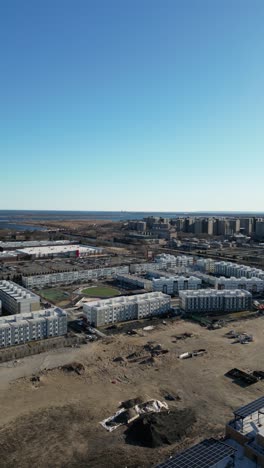 aerial view over brooklyn featuring belt parkway, shirley chisholm state park, spring creek beach, pennsylvania ave, flatlands ave, and howard beach.