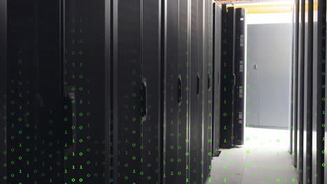 Animation-of-green-numbers-falling-over-servers