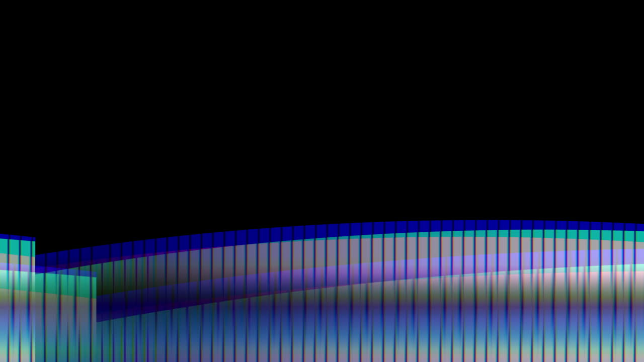 Dynamic Abstract Blue Digital Equalizer Lines