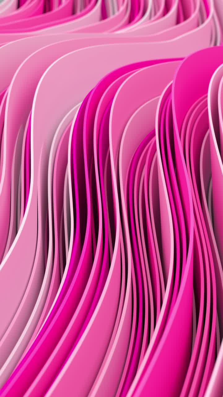 Abstract Pink Geometric Waves