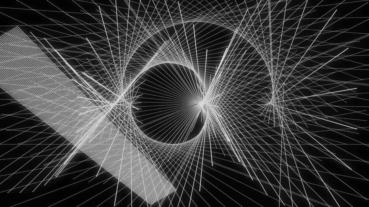 White color Dot Shape Pattern animation motion graphics