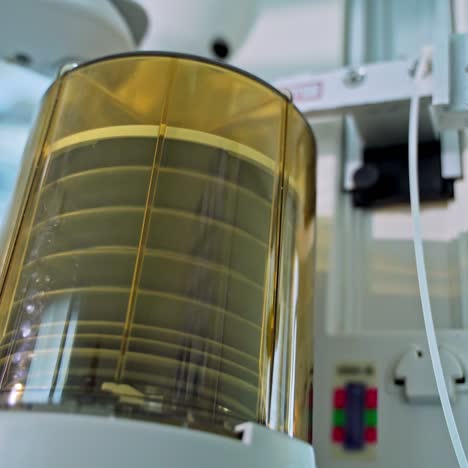 work of ventilator apparatus in the operating theater. modern medical device for artificial lung ventilation to support patient's life.