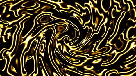 futuristic flowing gold waves pattern