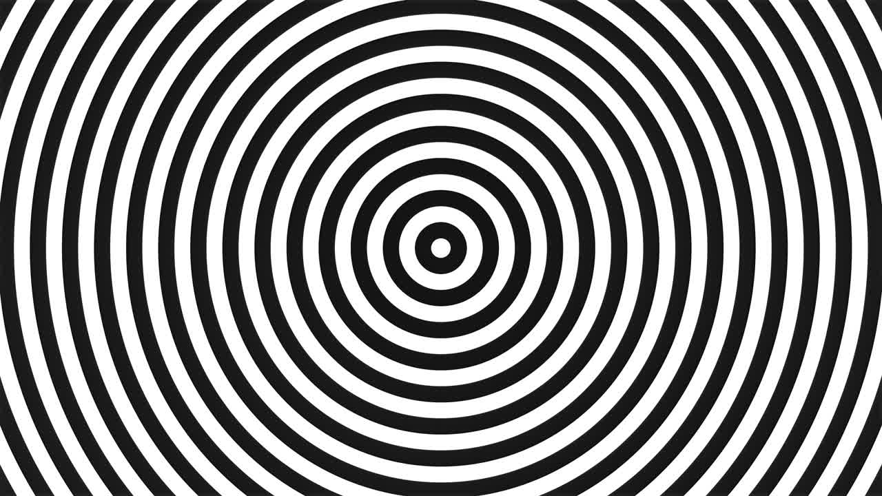 fondo de movimiento con círculos concéntricos en movimiento que se colapsan