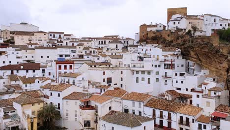 the beautiful village of setenil de las bodegas, provice of cadiz, andalusia, spain