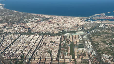aerial view of valencia, spain