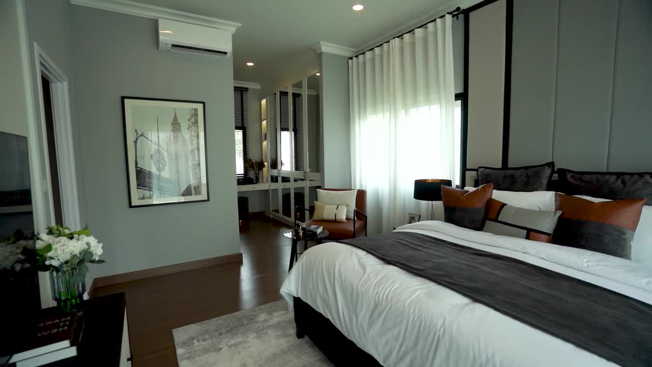 예 ⁇ 고 세련된 흑백 침실 인테리어 디자인