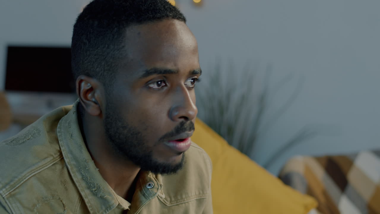 Man expressing negative emotions